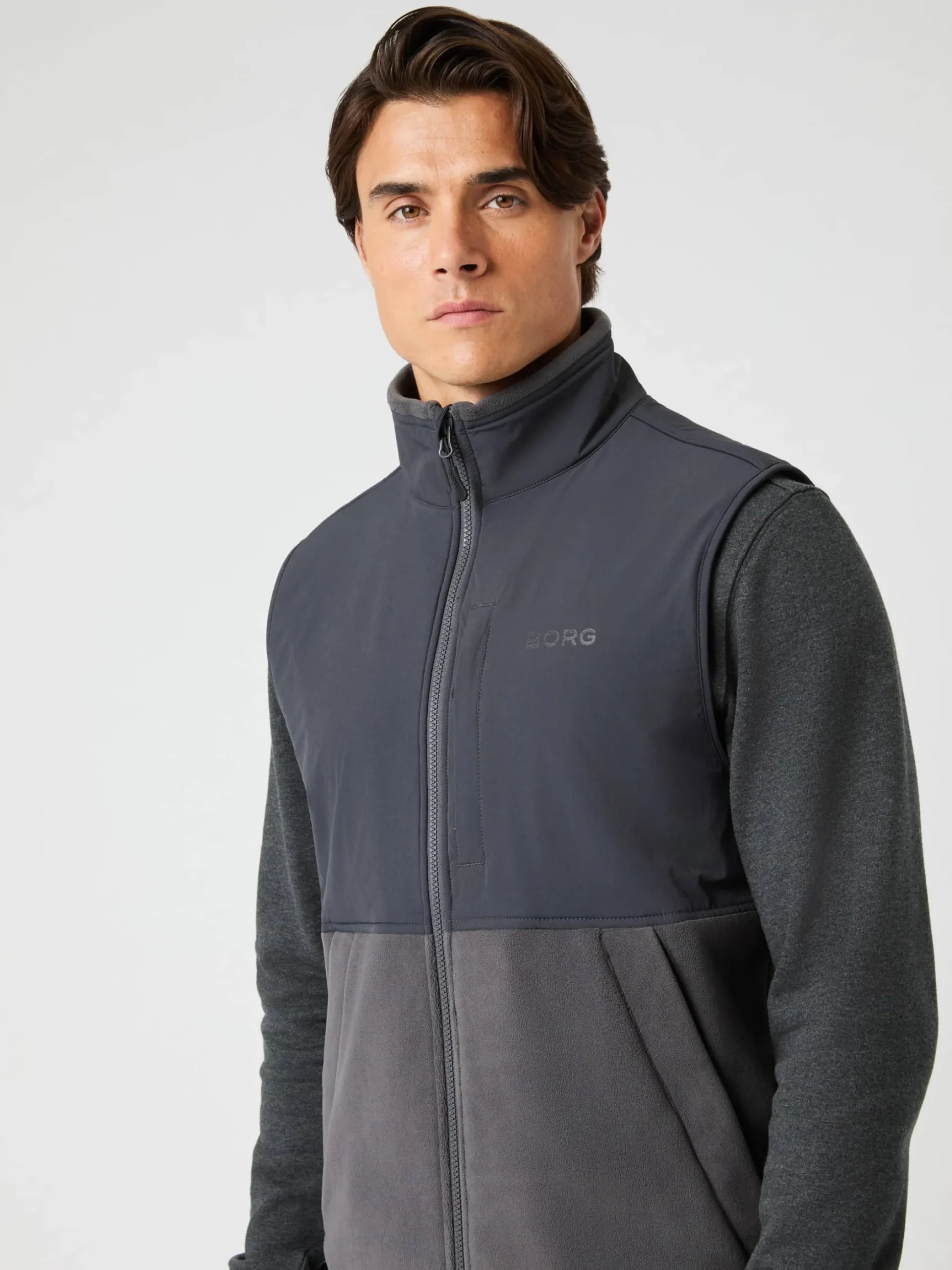 Borg Fleece Hybrid Vest