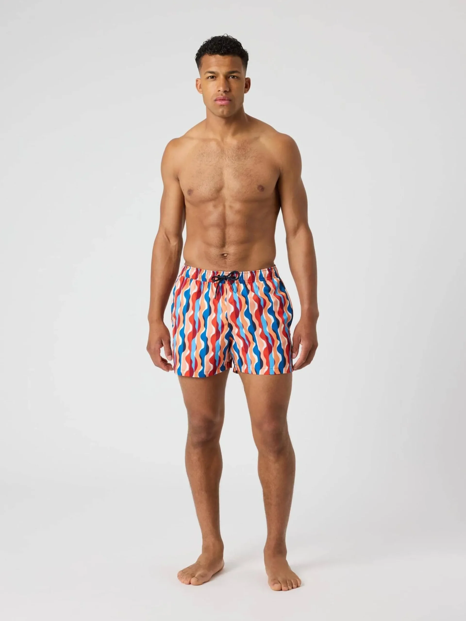 Borg Print Swim Shorts