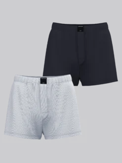 Cotton Stretch Woven Boxer Shorts 2-pack