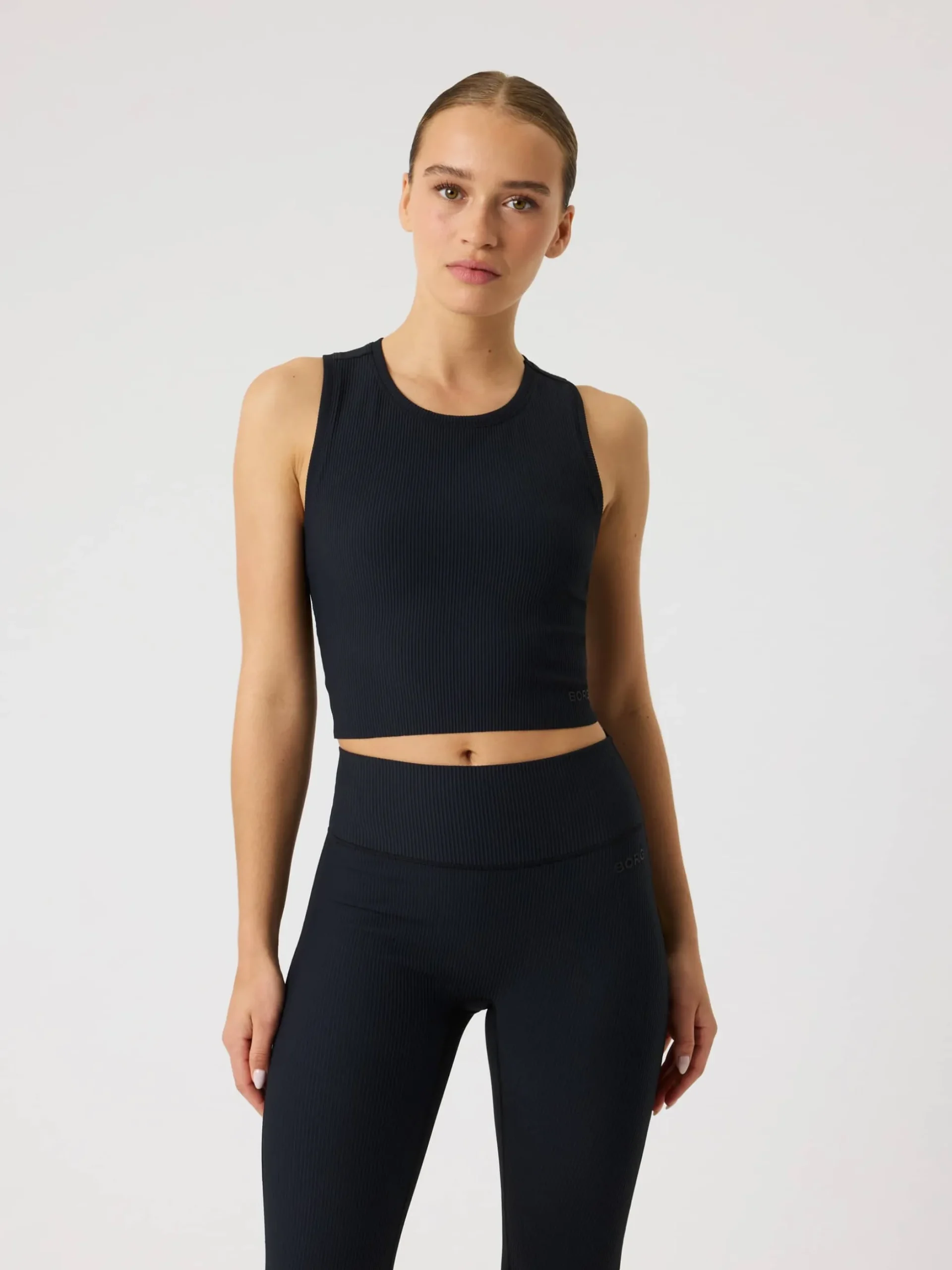 Studio Ribbed Cropped Tank Top